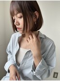 大人かわいいミニボブ