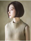 ★暗めカラーグランマッシュフェイスフレーミングデザインカラー