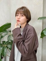 ロンドロゼ 池袋(Lond rose)&nbsp;イメチェン外ハネボブ美髪ワイドバング/ショートボブ髪質改善