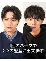 メンズマッシュ／ニュアンスパーマ／メンズヘア／ナチュラルヘア