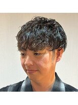 ジェントル(GENTLE) トレンド感抜群◎束感マッシュ/無造作パーマ/黒髪