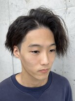 ビューブルー 亀戸錦糸町(VIEW BLUE)&nbsp;縦落ちツイストスパイラル/波巻きパーマ/耳かけ2wayショート