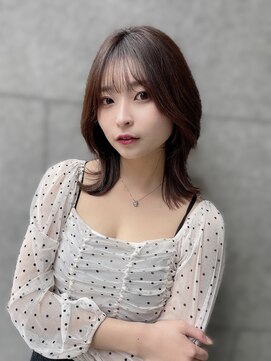 ハピネス 梅田茶屋町店(HAPPINESS) 韓国ヘア/ミディアムレイヤー/顔まわり/髪質改善/グレージュ