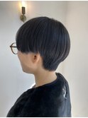 ハンサムショートでインナーカラー