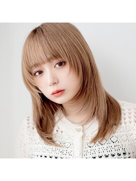 モンド ヘアクリエーション 西田店(monde hair creation) 【monde】シルキーベージュ×レイヤーカット