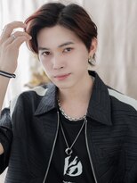 カバーヘア ブリス 川口(COVER HAIR bliss)&nbsp;アップバングレッドブラウンモテマッシュa川口10代20代30代