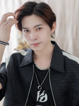 カバーヘア ブリス 川口(COVER HAIR bliss) アップバングレッドブラウンモテマッシュa川口10代20代30代