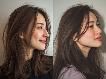ラ ブーケ 中川中島店(La Bouquet)の写真/顔周りのレイヤーカットや前髪カットに自信あり◎骨格.輪郭を見極たstyle*[中川/韓国/髪質改善/学割U24]