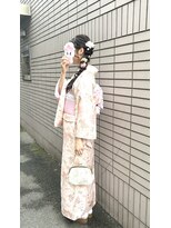 きものレンタルたまちゃん&nbsp;きものレンタル　編み下ろしヘアセット