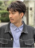 men's/メンズ/刈り上げセンターパート/フェザーパーマ/池袋