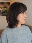 ミディアムレイヤー/40代ヘアスタイル/BEAUTRIUM 鎌倉