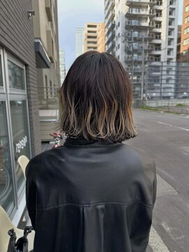 テンション(tension) ブリーチカラープレイングカラーボブ札幌駅大通駅バスセンター駅