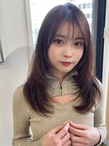 ハニーシブヤ(HONEY shibuya)&nbsp;レイヤーカット/シャギーレイヤー/マロンベージュ/小顔レイヤー2