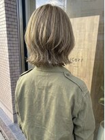 ニコリヘアワークス(nicori hair works)&nbsp;ハイトーン×レイヤー×外ハネ1