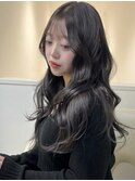 イルミナカラーダークグレージュ透明感カラーワンホンヘア渋谷