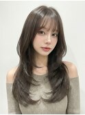 【女神ヘア】韓国風ワンカールレイヤー＊小顔カット
