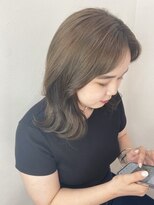 カットウェルズ粟殿店(Cut Well's smile&peace) ダークパープル/ナチュラルショート/ミルクブラウン/夏/桜井粟殿