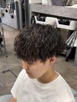 ノイセルヘアー(Noisyle Men's hair) リバースセンターパート/ニュアンスパーマ/ダウンバング/MEN'S◎