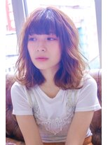 クラン(clan)&nbsp;重めバングのフェアリーミディ×シルキーベージュ