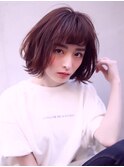 <aivee>【涼しげヘア】ひし形シルエット☆エアリーボブショート