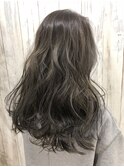 【lykke】外国人風セミロング×Balayage Ash gray