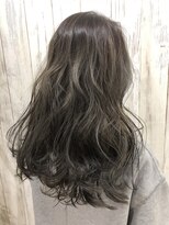 ヘア ドレス リッケ(hair dress lykke)&nbsp;【lykke】外国人風セミロング×Balayage Ash gray