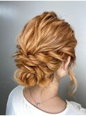 アップスタイルヘアアレンジ