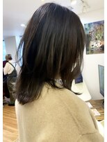 ノラキチジョウジ(NORA KICHIJOJI)&nbsp;#ボブウルフ#レイヤー#ミルクティーグレージュ#耳かけカット