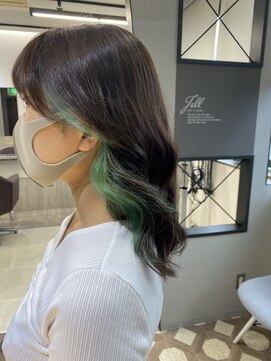 ジルバイジゼル(JILL by GiseL) インナーライムグリーン