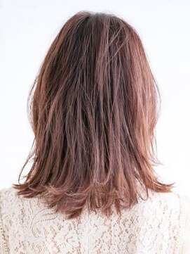 アース 三軒茶屋店(HAIR&MAKE EARTH) くせ毛風_外ハネ_ミディアム_レッドブラウン_三軒茶屋_髪質改善