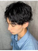 10代20代30代/ 波打ちスパイラルパーマ/センターパート
