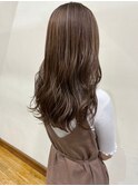 髪質改善水素カラー/ダークブラウン/ハイライト
