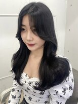 シーン(seen)&nbsp;【くびれヘア×ダークグレージュ】小顔カット　前髪