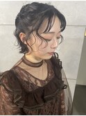 【ハーフアップ】【ヘアセット】【ミニボブ】