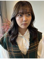 リベラル(liberal)&nbsp;オリーブベージュ/ロングレイヤー韓国くびれヘア【20代/30代】