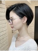 ショートボブ/簡単スタイリング/丸みショート/可愛い/20代30代