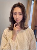 韓国風/小顔/セミロング/顔まわり/くびれヘア/オルチャン