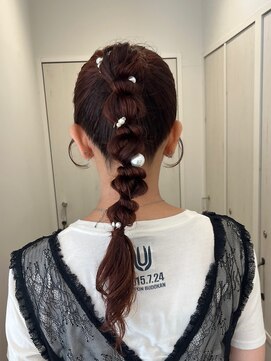 ガーデンヨコハマ(GARDEN YOKOHAMA) ヘアアレンジ夏ポニーテールお呼ばれアレンジ