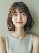 アルトリスト(Altruist Aging×HAIR&SPA)&nbsp;★ダークアッシュ大人ガーリーボブ着物ミディアムレイヤーカット