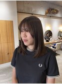 《城東区/緑橋/女性サロン》オリーブカラー×ナチュラルレイヤー