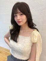 ユーフォリア 新宿通り(Euphoria) くびれヘアブラウンカラーワンカールワンホンスタイル