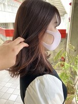 ラナ カスガイ(Lana KASUGAI)&nbsp;黒髪/ボブルフ/ネビージュ/小顔/ワンレン/春日井/髪質改善/前髪