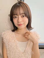 アグノス 青山(Agnos) 小顔 似合わせカット メルティーカラー ウェーブミディアム