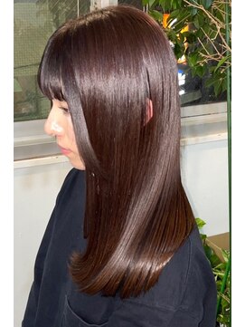 アウルム 下北沢(aurum) 艶カラーロングストレート