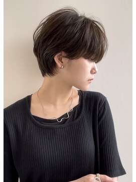 イヴォークトーキョーオーサカ(EVOKE TOKYO osaka) マッシュショート 耳かけ 似合わせ 小顔 カット レイヤー