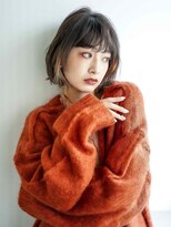 トクテ 高円寺(tokute) くびレイヤーエモージュ前髪ピンクベージュワンカール【高円寺】