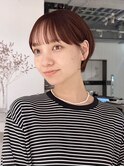 ショートおくれ毛前髪カットオリーブベージュ_ba537722