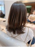 本八幡×ナチュラルレイヤー×ツヤブラウン