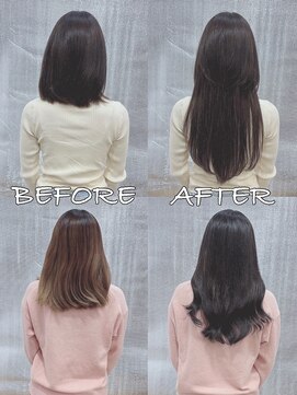 リップ 大阪本店(LIP) 【レミー100%最高級人毛/ロング】シールエクステ60枚+カラー