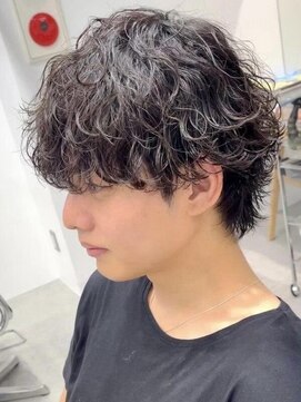 フィフス(fifth) 原宿波巻きスパイラルパーマメンズカットラウンドマッシュウルフ